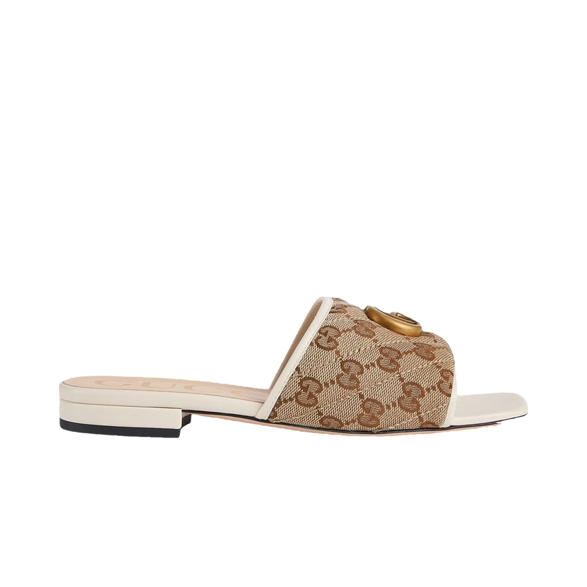 Tenisky a topánky Gucci Double G Slide Sandal Béžová | 619893 2HK80 9795
