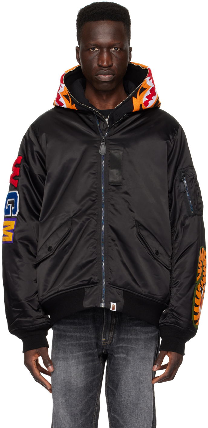 Bomber bunda BAPE Shark MA-1 Bomber Jacket Čierna | 001HJK301001M, 0