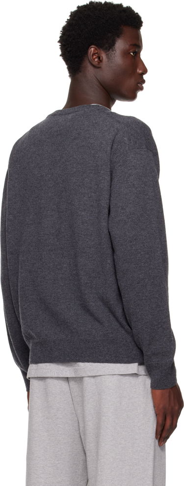 Sveter We11done We11done Knit Logo Pullover Sweater Šedá | WD-KO2-25-651-U-GY, 2
