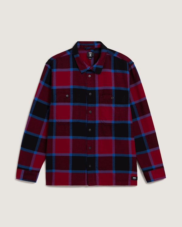 Košeľa Vans Larkspur Flannel Shirt Červená | VN000P7ZF0G
