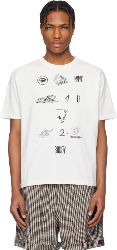 Tričko Bode Bode Rebus Graphic T-Shirt Biela | MRS25CS001, 0