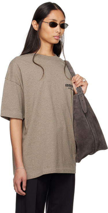 Tričko Fear of God Fear of God ESSENTIALS Classic Short Sleeve T-Shirt Hnedá | 125AS254191F, 1