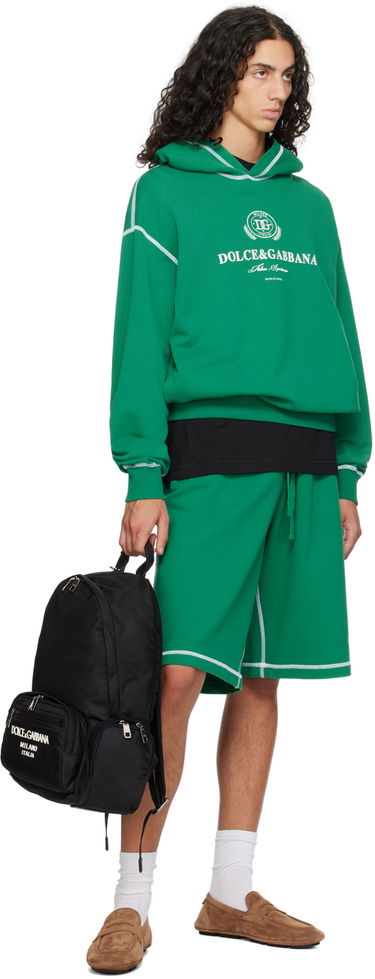 Mikina Dolce & Gabbana Designer Logo Hoodie Zelené | G9BDXZG7NON, 3