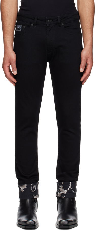 Džínsy Versace Versace Jeans Couture Contrast Cuff Jeans Čierna | E78GAB5DC_EDW040L54, 0