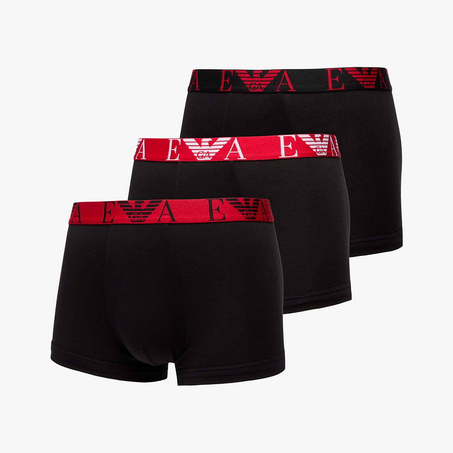 Spodná bielizeň a ponožky Emporio Armani EA7 Men's Knit 3-Pack Tr Nero/ Nero/ Nero L Čierna | 111357 4F715 38121, 0