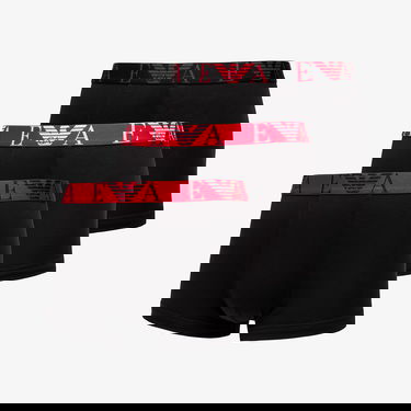 Spodná bielizeň a ponožky Emporio Armani EA7 Men's Knit 3-Pack Tr Nero/ Nero/ Nero L Čierna | 111357 4F715 38121, 0