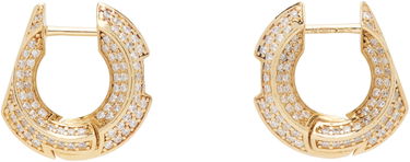 Náušnice Burberry Burberry Hollow Pave Earrings Žltá | 8074769, 0