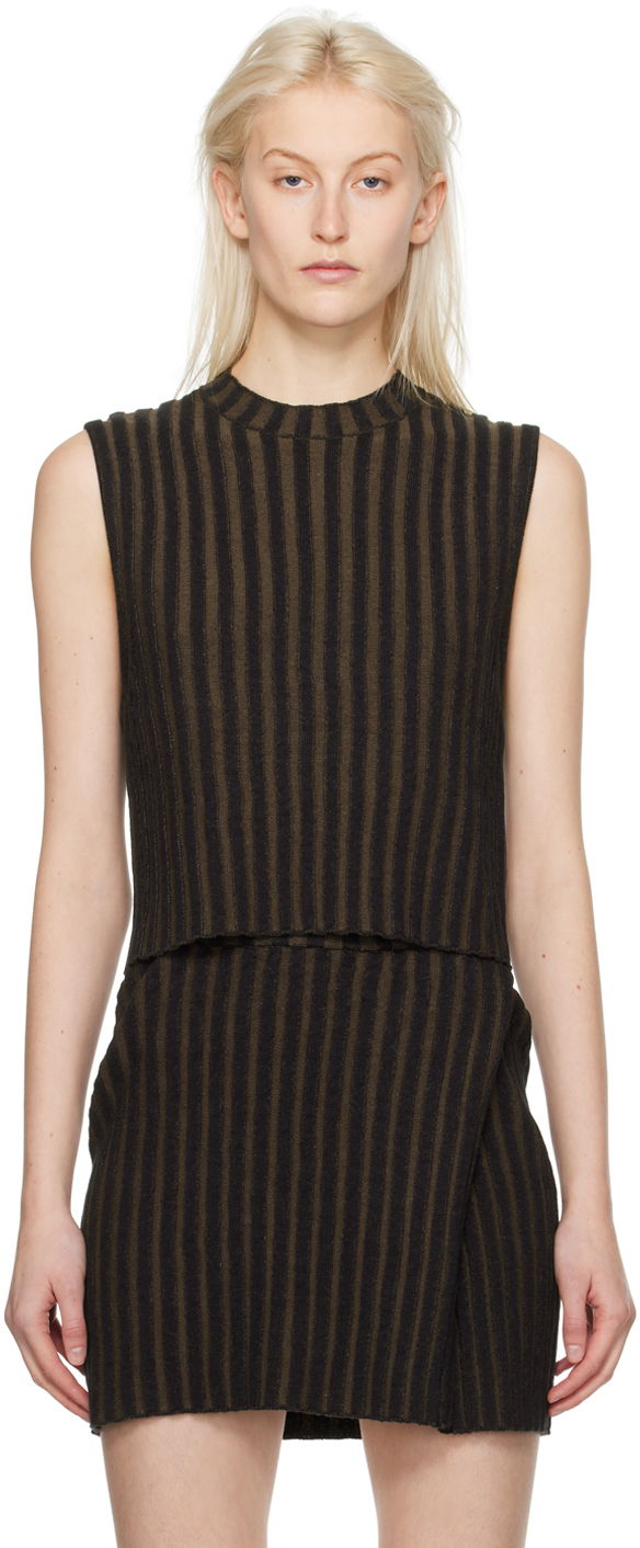 Tielko Eckhaus Latta Keyboard Tank Top Hnedá | 8025-EL-PS24-C -, 0