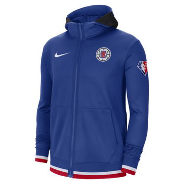 Mikina Nike LA Clippers Showtime  Dri-FIT NBA Full-Zip Hoodie Modrá | DB1037-495, 0