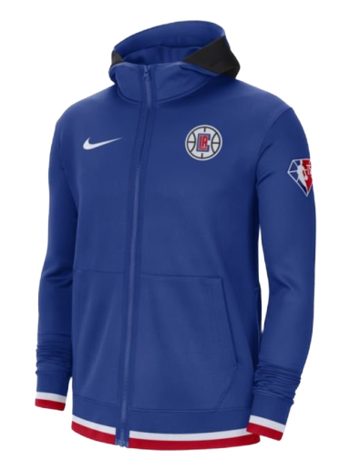 Mikina Nike LA Clippers Showtime  Dri-FIT NBA Full-Zip Hoodie Modrá | DB1037-495