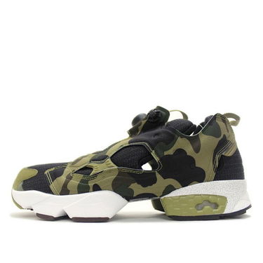 Tenisky a topánky Reebok A Bathing Ape x Mita x InstaPump Fury OG "Black Earth" Zelené | V61765, 1