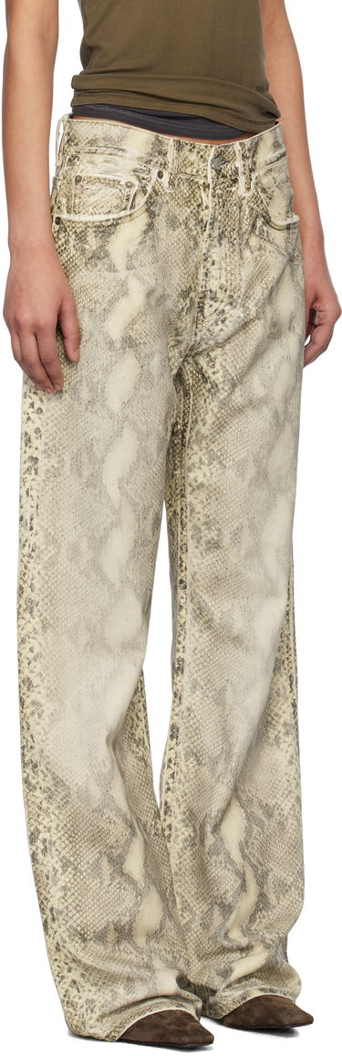 Džínsy Acne Studios Acne Studios Printed Jeans Béžová | AK0895-, 1