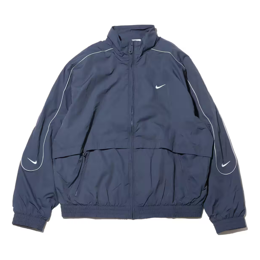 Bunda Nike Sportswear Solo Swoosh Woven Track Jacket Navy | FB8623-437