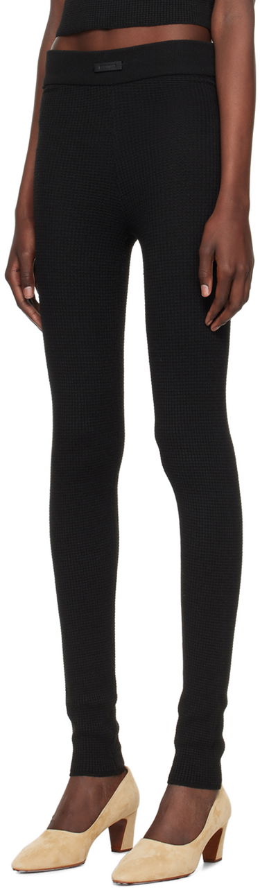Legíny Fear of God Fear of God ESSENTIALS Waffle Leggings Čierna | 192BT247270FW, 3