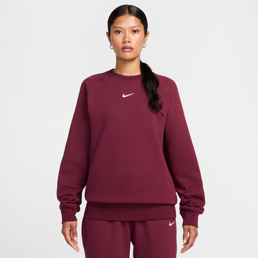 Mikina Nike NOCTA Fleece Crewneck Sweatshirt Vínová | FN8160-638, 3
