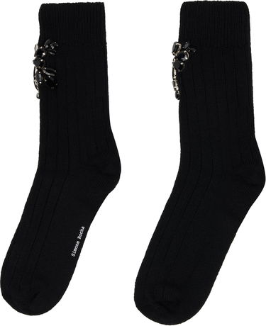 Ponožky Simone Rocha Simone Rocha Embellished Rose Ankle Socks Čierna | SOCK66B 0634, 1