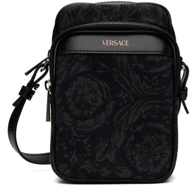 Taška cez rameno Versace Black Barocco Crossbody Pouch Čierna | 1013531_1A09321, 0