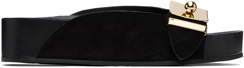 Ponožky LANVIN Lanvin Tinkle Suede Platform Sandals Čierna | FW-CSML00-SUED-P24, 0
