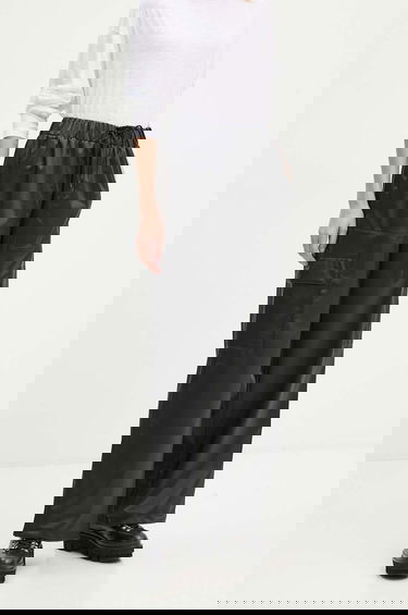 Cargo nohavice Rains Cargo Rain Pants Wide, High Waist Čierna | 18990.84, 2