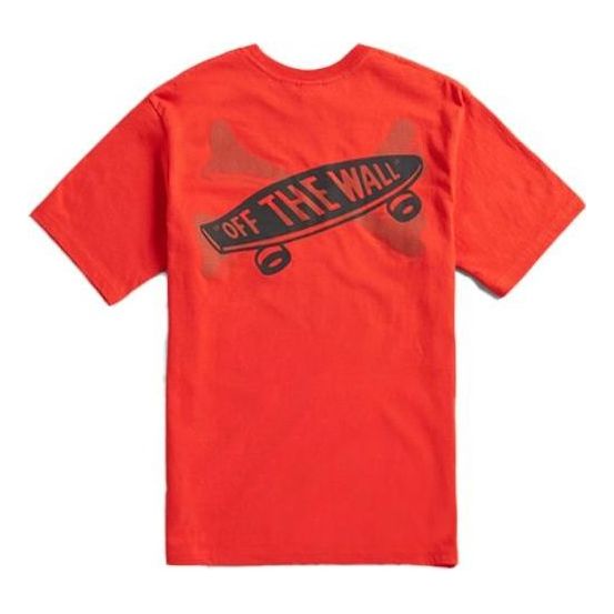 Tričko Vans WTAPS Skateboard Graphic T-Shirt Červená | VN0A4TRDZXT1, 0