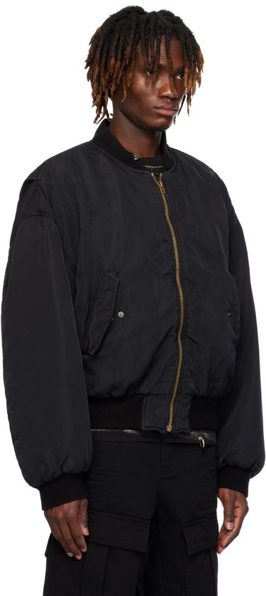 Bomber bunda We11done We11done Curved Bomber Jacket Čierna | WD-JP0-25-005-U-BK, 1