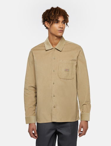 Košeľa Dickies Corduroy Shirt Man Khaki Zelené | 0A8652, 0