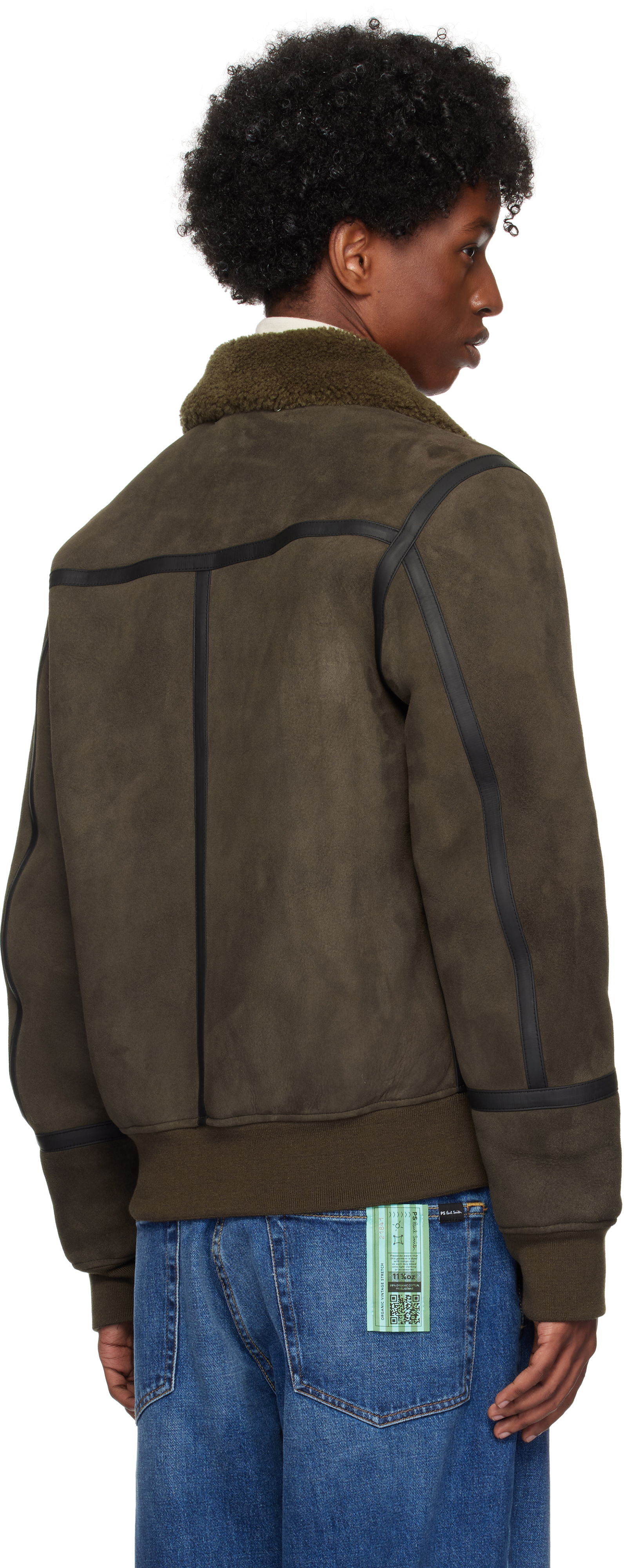 PS Paul Smith Zip Shearling Jacket