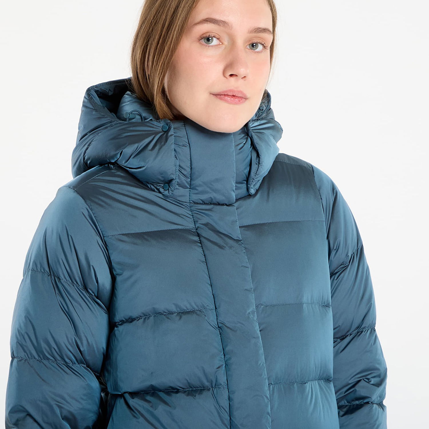 Prešívaná bunda Columbia Columbia Amaze Puff Hooded Down Jacket Modrá | 2133714429, 1