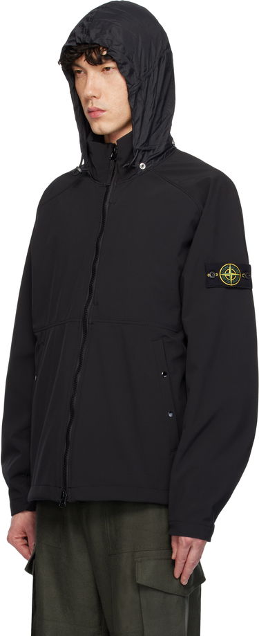 Vetrovka Stone Island Stone Island Light Soft Shell Jacket Čierna | K1S15 4100010 S0A22, 3
