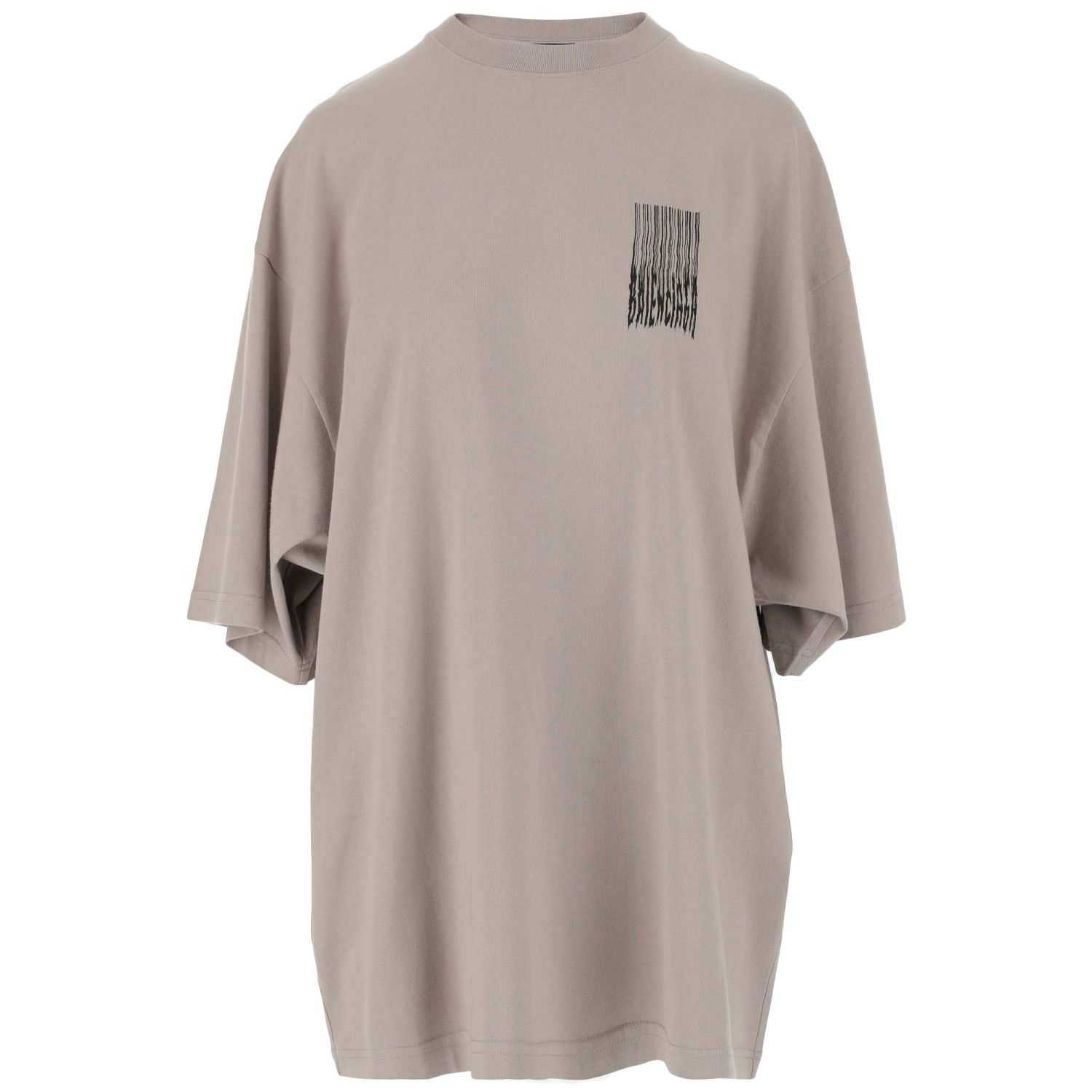 Tričko Balenciaga Wide Fit Barcode T-Shirt Šedá | 661715TKVE58174, 0