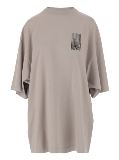 Tričko Balenciaga Wide Fit Barcode T-Shirt Šedá | 661715TKVE58174