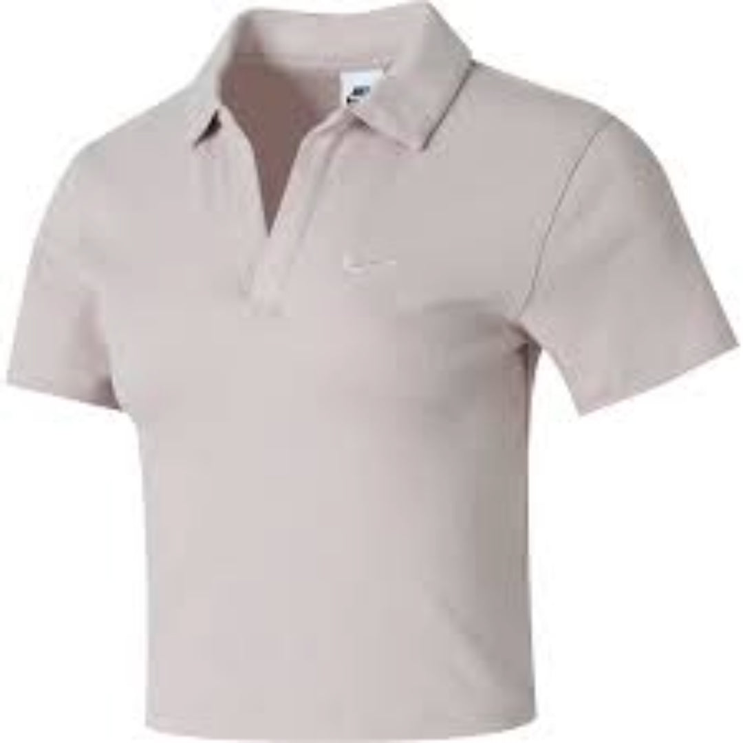 Polo tričko Nike Essential Polo Crop Top Ružová | DV7885-019, 0