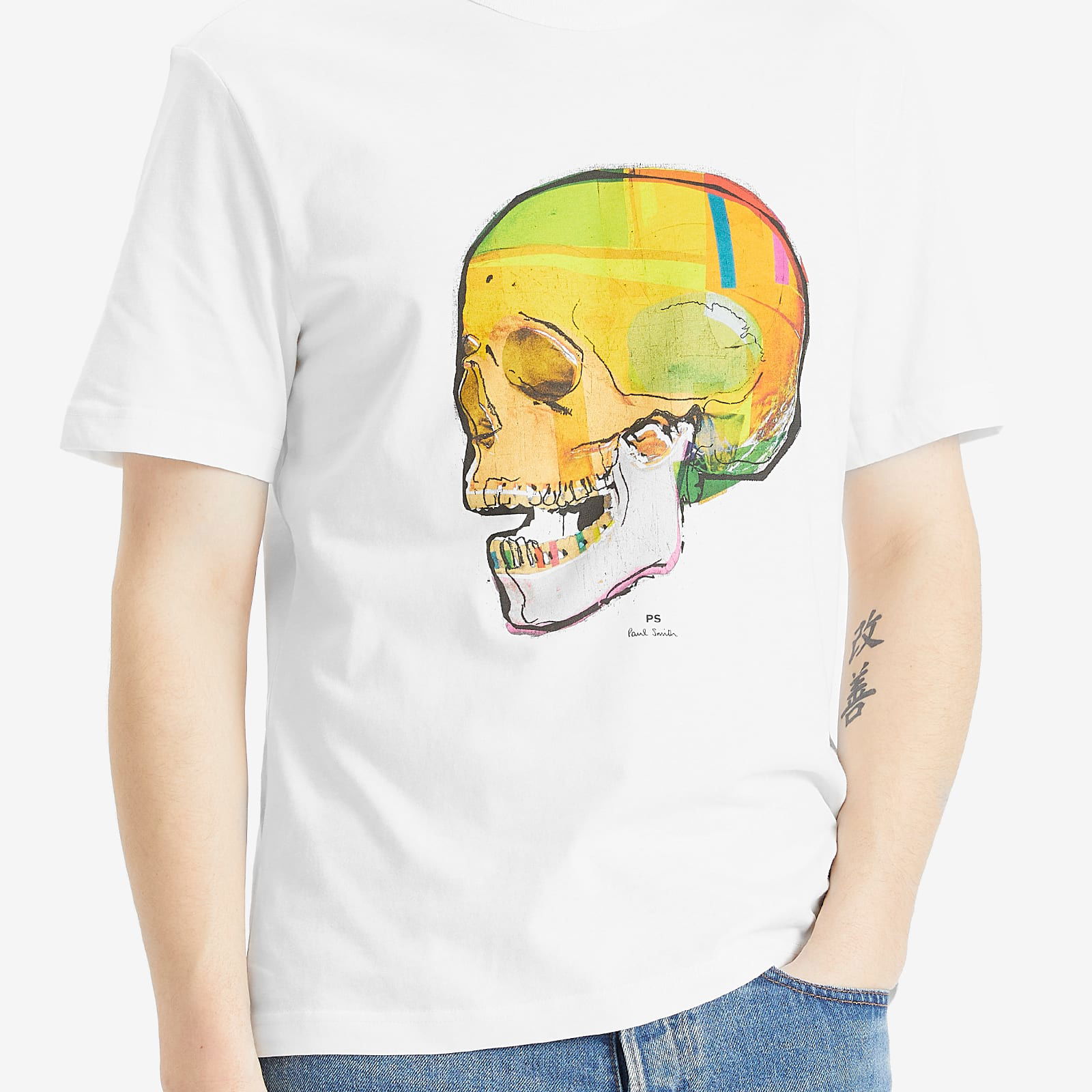 Paul Smith Angled Skull Graphic T-Shirt, Size Large