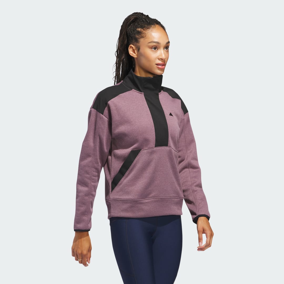 Bunda adidas Performance Go-to Quarter Zip Jacket Vínová | IZ2928, 1