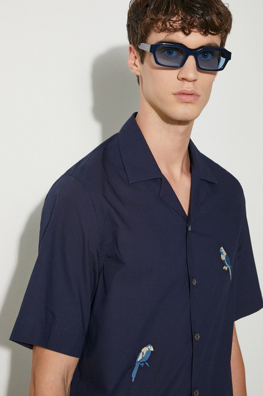 Paul Smith Bird Embroidered Regular Fit Shirt