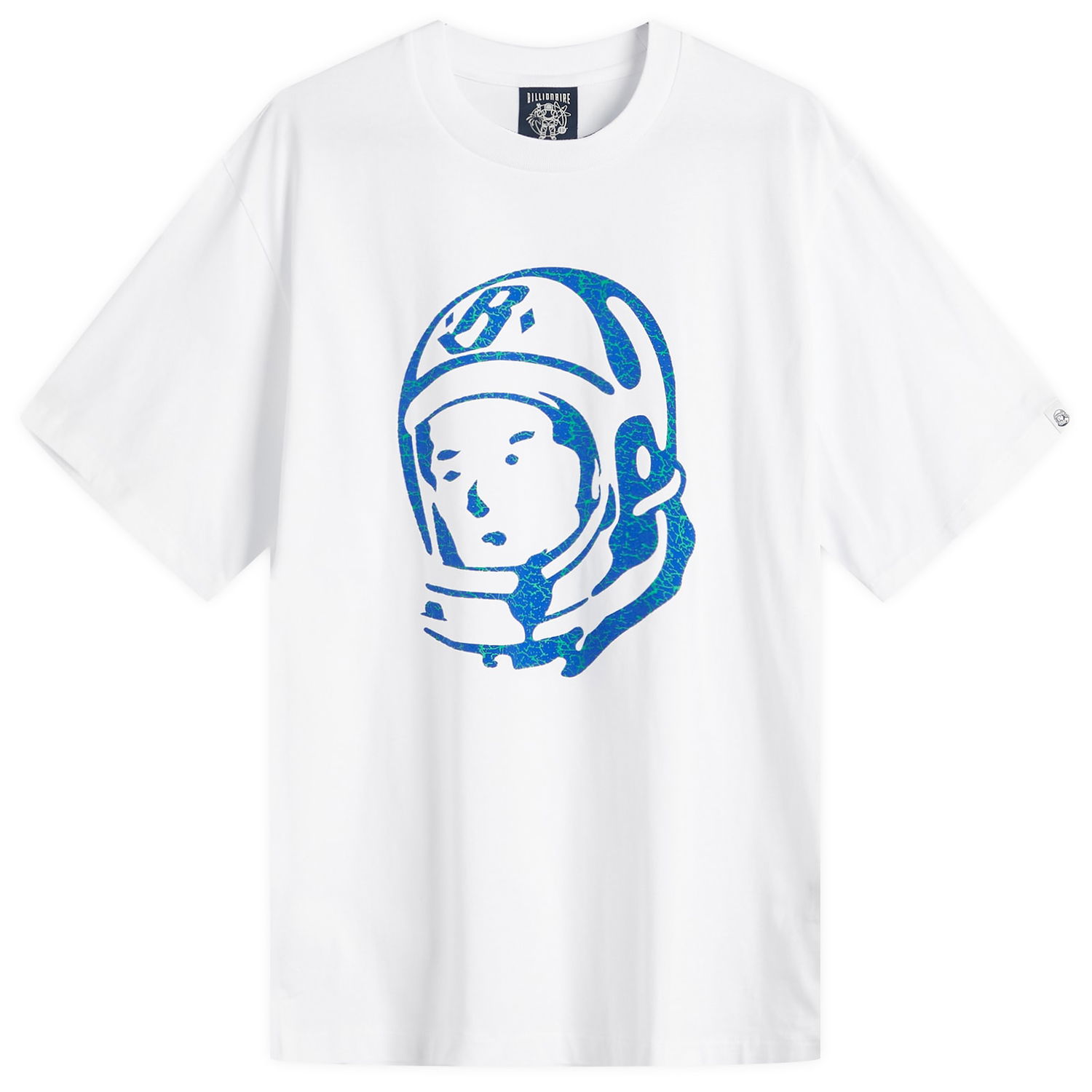 Tričko BILLIONAIRE BOYS CLUB Billionaire Boys Club Cracked Flock Print Astro T-Shirt, Size Large Biela | B25156-WHT, 0