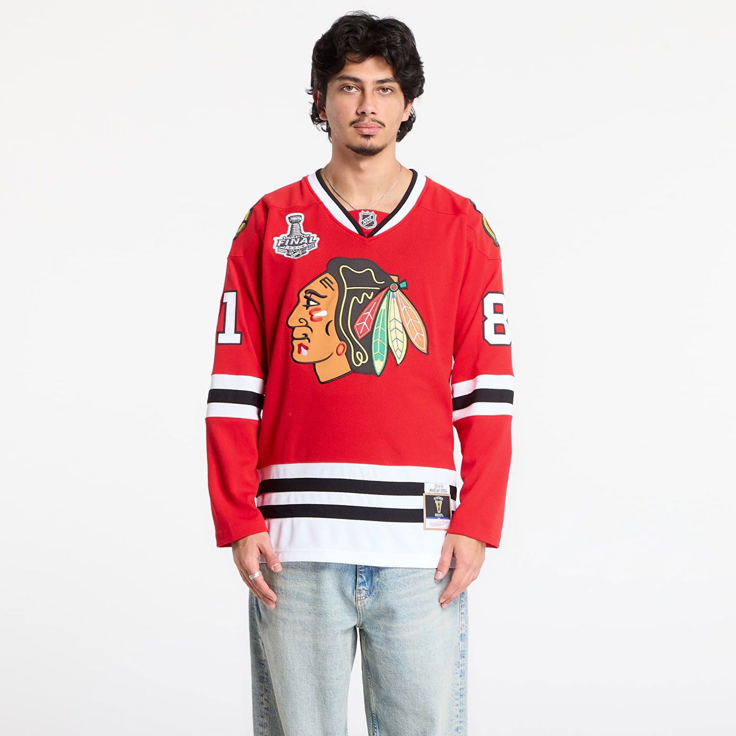 Dres Mitchell & Ness Mitchell & Ness NHL Dark Jersey Blackhawks 2014 Marian Hossa Chicago Blackhawks Červená | JY8922-CBHSCAR, 0