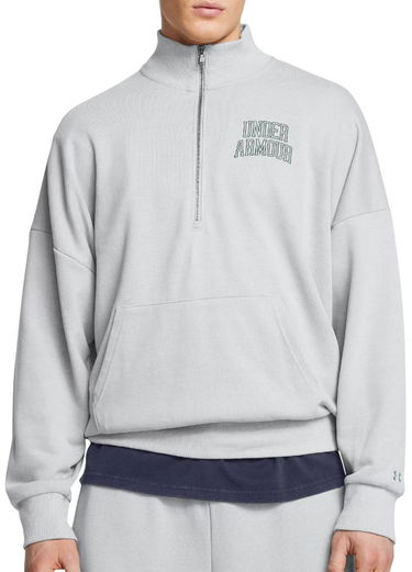 Sveter Under Armour Icon HWT Terry 1/2 Zip Sweatshirt Šedá | 1386550-011, 0