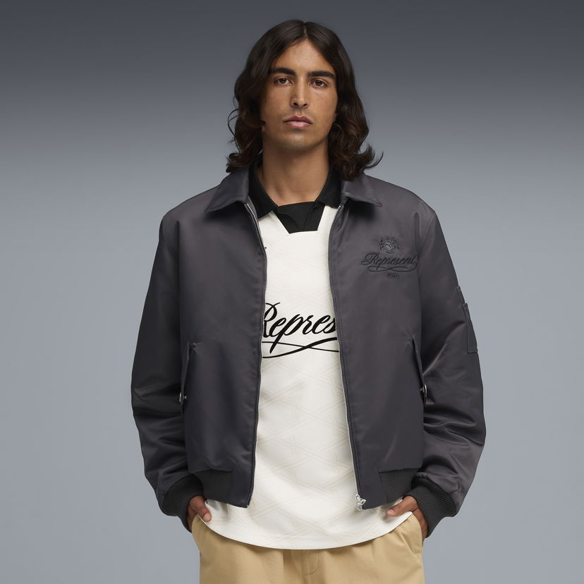 Bomber bunda Puma PUMA x REPRESENT Bomber Jacket Šedá | 632539_97