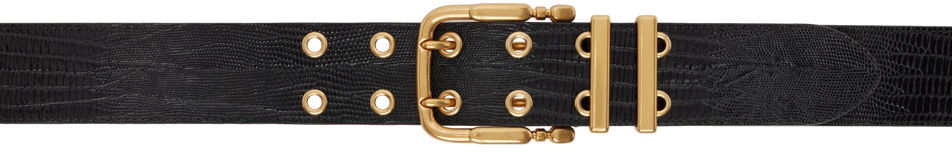 Opasok BY FAR BY FAR Duo Grommet Belt Čierna | 23CRDUBLF, 0