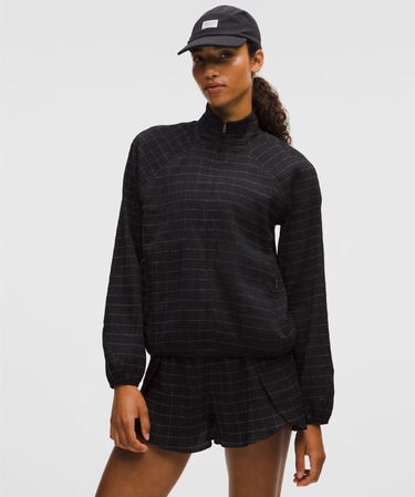 Bunda lululemon Adapted State Textured Jacket Reflective Grid, Size L Čierna | prod20001863, 0