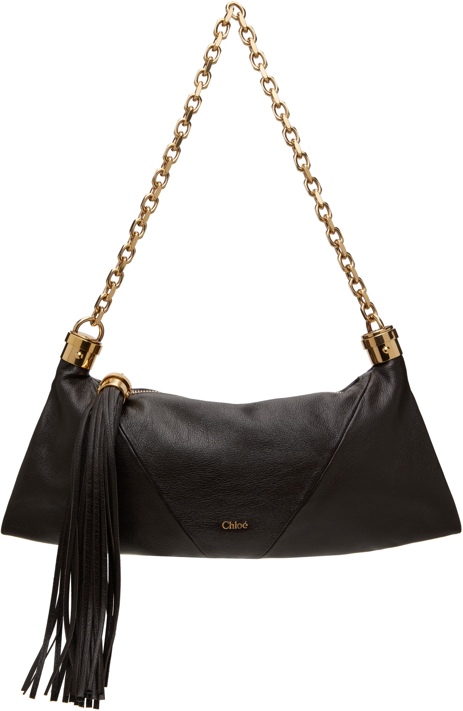 Kabelka CHLOÉ Chloe Small 'Foulard' Shoulder Bag with Tassel Hnedá | CHC25SS447O37, 0