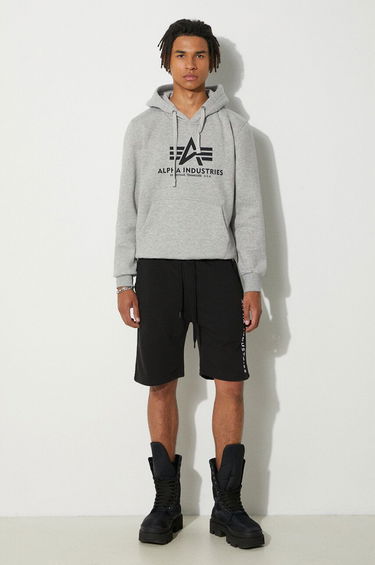 Šortky Alpha Industries Shorts Al Sweat Čierna | 116365.03, 1