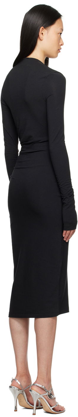 Šaty Helmut Lang Shrug Midi Dress Čierna | N07HW602, 2