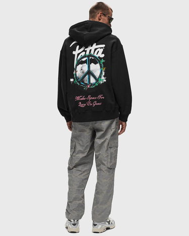 Mikina Patta Xerox Peace Boxy Hooded Sweater Čierna | POC-AW24-2000-325-0300-001, 1