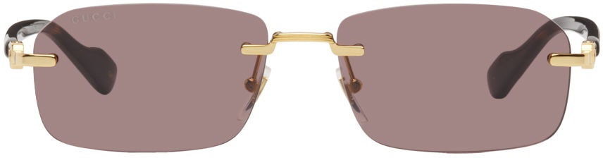 Slnečné okuliare Gucci Rectangular Sunglasses Béžová | GG1221S-002, 0