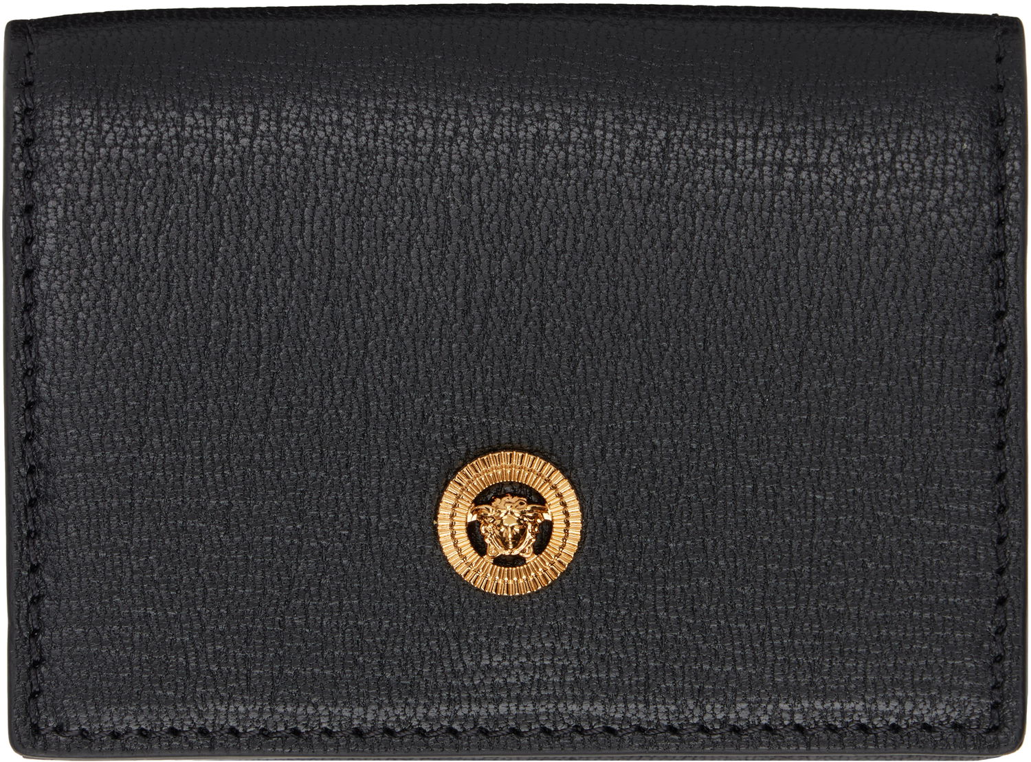 Peňaženka Versace Medusa Biggie Trifold Leather Wallet Čierna | 1011456_1A10544, 0
