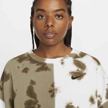 Mikina Nike Oversized Fleece Tie-Dye Crew Sweatshirt Rôznofarebný | DM6357-351, 2