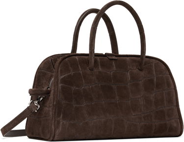 Kabelka Jacquemus Jacquemus Small Turismo Suede Croc-Embossed Bag Hnedá | 25E251BA416-3243, 2