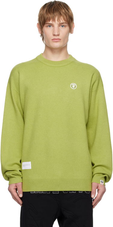 Sveter AAPE by A Bathing Ape AAPE by A Bathing Ape AAPE NOW Knit Sweater Zelené | AAPKNMB333XXNGRL, 0